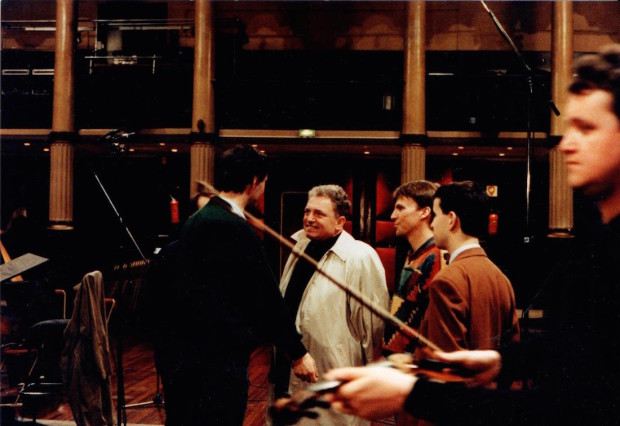 Jacques Martin à l'enregistrement Orchestre Symphonique d'Europe (collection Olivier Holt)